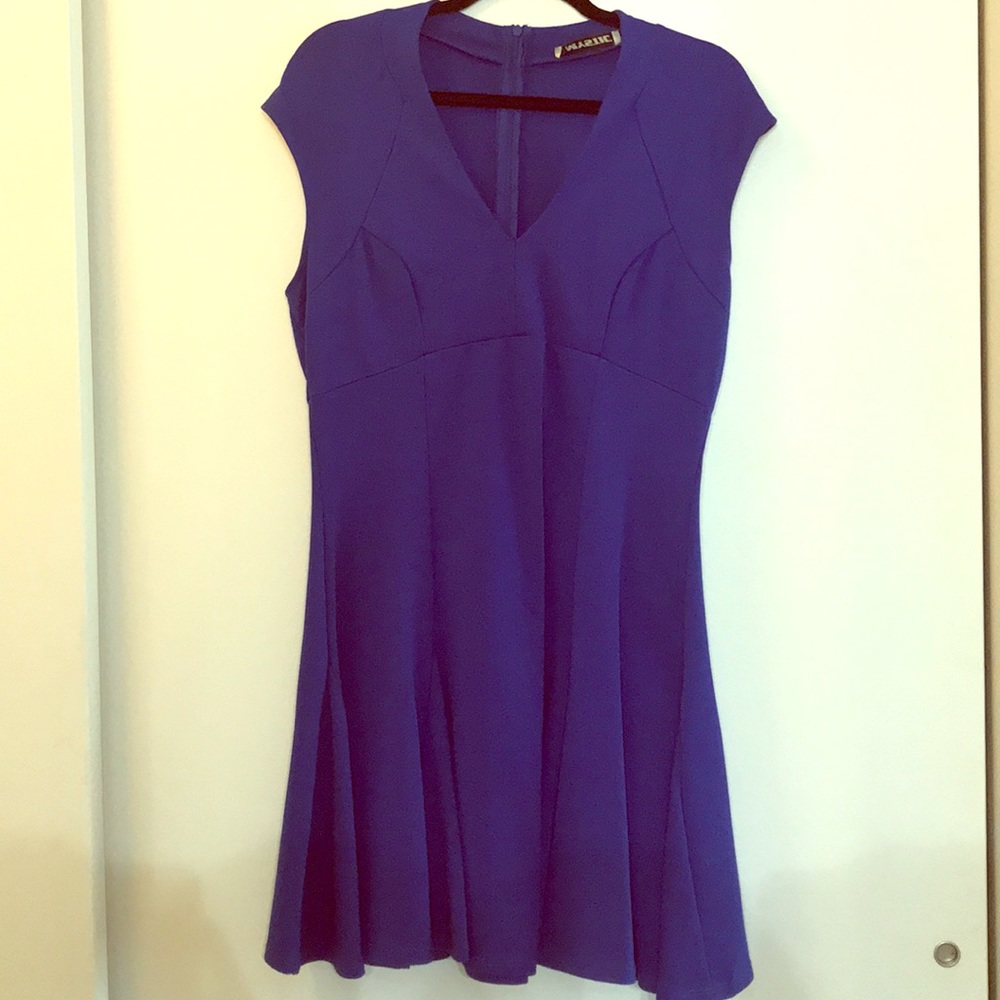 Royal blue A-line